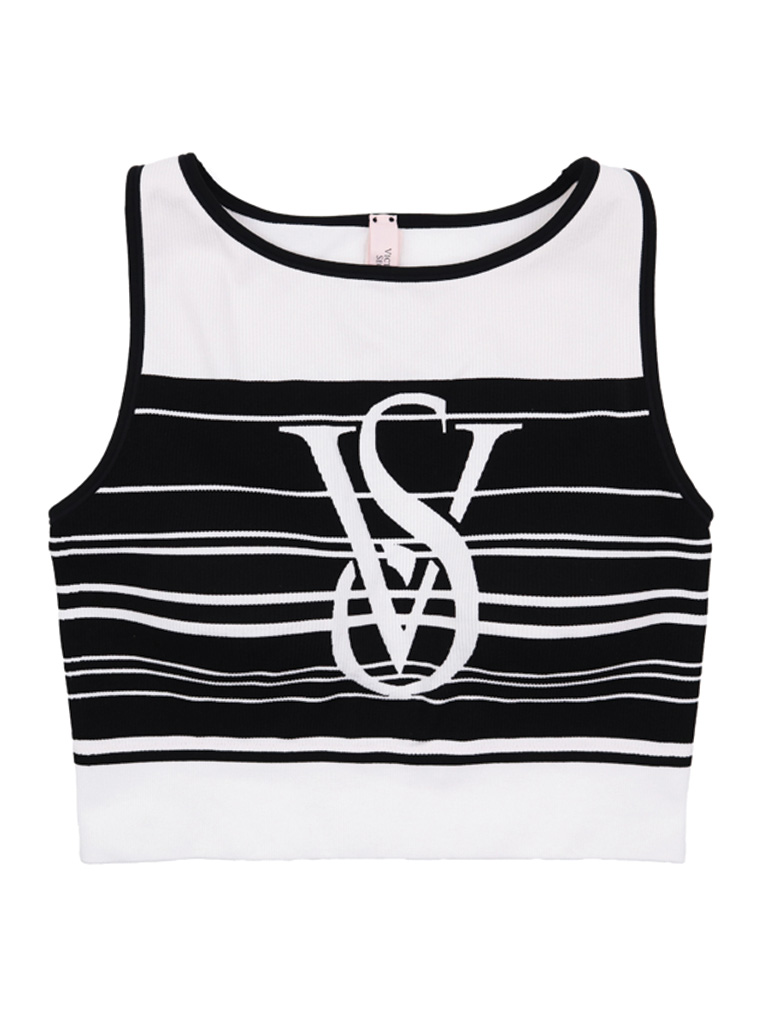 Jv Santoni Seamless Bra Yarn Dye, Black White, large